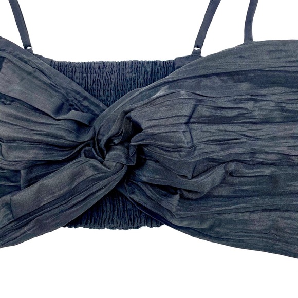 ZARA - Crinkle Sweetheart Crop Top - Picture 16 of 16